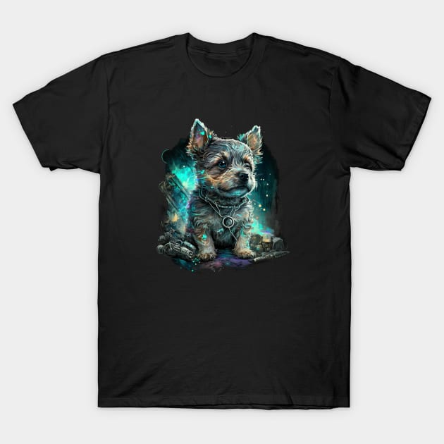 Puppy Terrier doggy dog T-Shirt by Buff Geeks Art